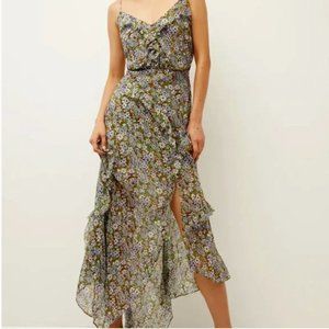 Veronica Beard Avenel Dress in Forest Army Multi | Size 6
